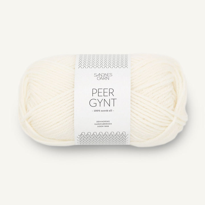 Peer Gynt 1002 (Rå)hvid - Sandnes Garn