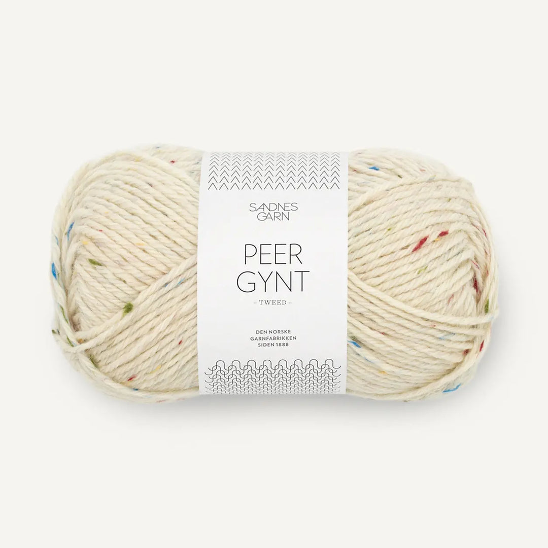 Peer Gynt 1044 Natur Tutti Frutti Tweed - Sandnes Garn