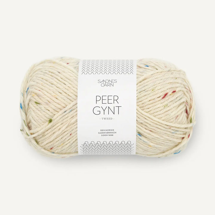 Peer Gynt 1044 Natur Tutti Frutti Tweed - Sandnes Garn