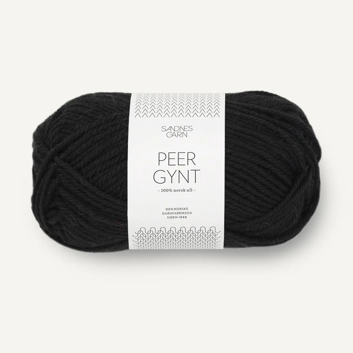 Peer Gynt 1099 Black - Sandnes Garn