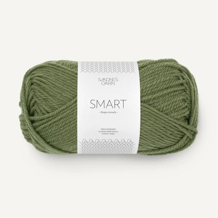 Smart 9553 Olivengrøn - Sandnes Garn