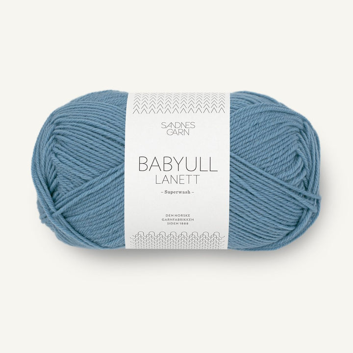 Babyull Lanett 6033 Mellemblå - Sandnes Garn