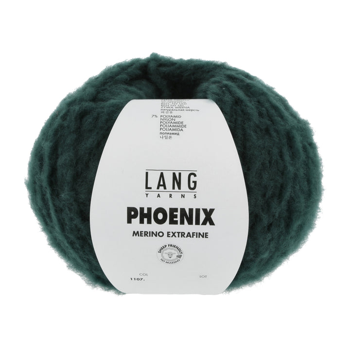 Phoenix 018 Mørk grøn - Lang Yarns Garn