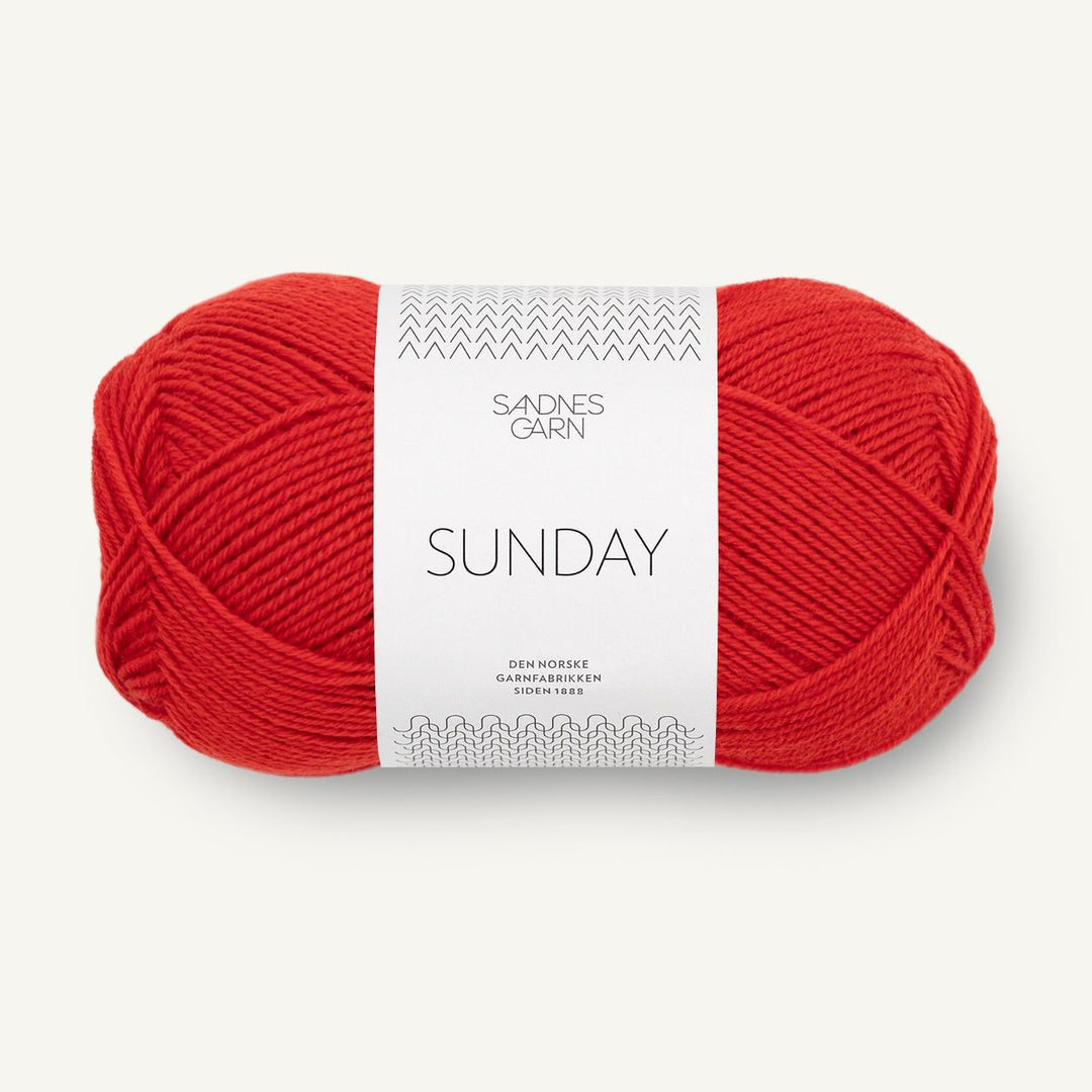 Sunday 4018 Scarlet Red - Sandnes Garn