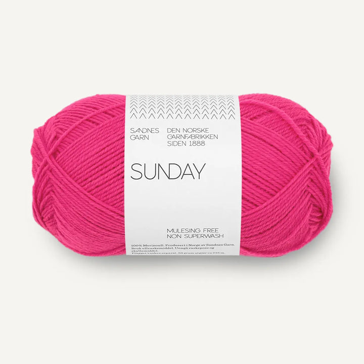 Sunday 4518 Hot Pink - Sandnes Garn
