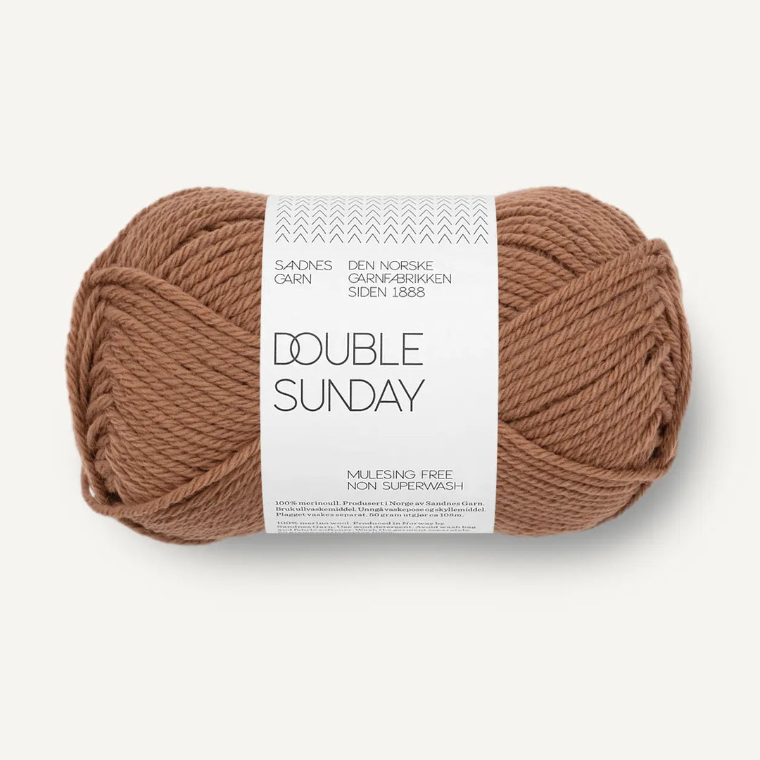 Double Sunday 3052 Pecan Brown - Sandnes Garn