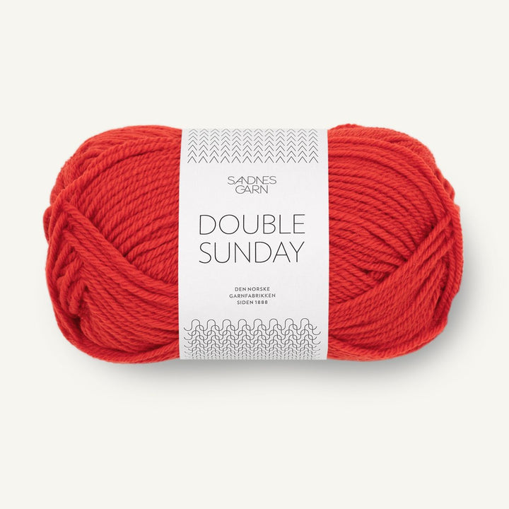 Double Sunday 4018 Scarlet Red - Sandnes Garn
