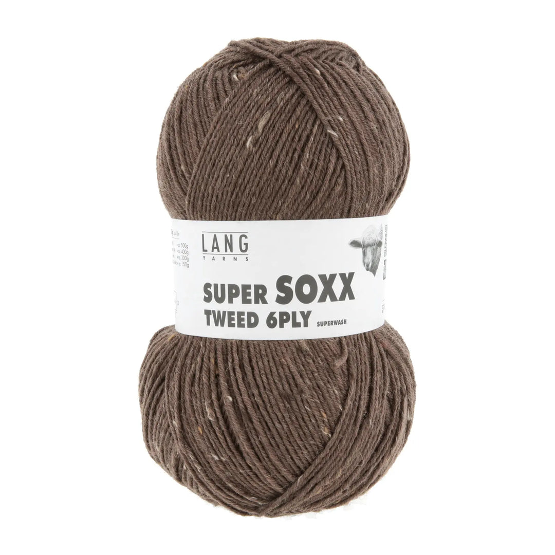 Super Soxx Tweed 6-ply 68 - Strømpegarn fra Lang Yarns