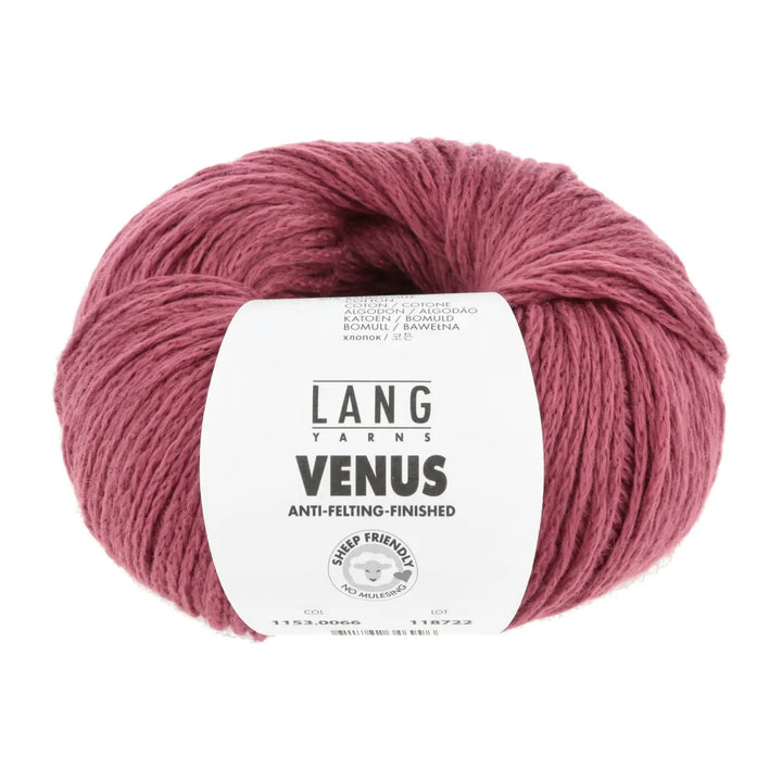 Venus 66 Hindbær - Lang Yarns Garn