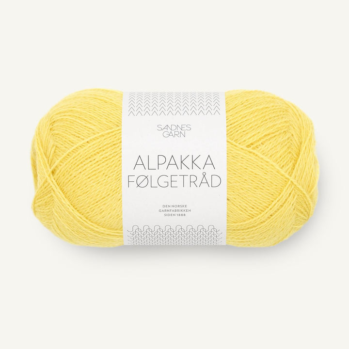 Alpakka Følgetråd 9004 Lemon - Sandnes Garn