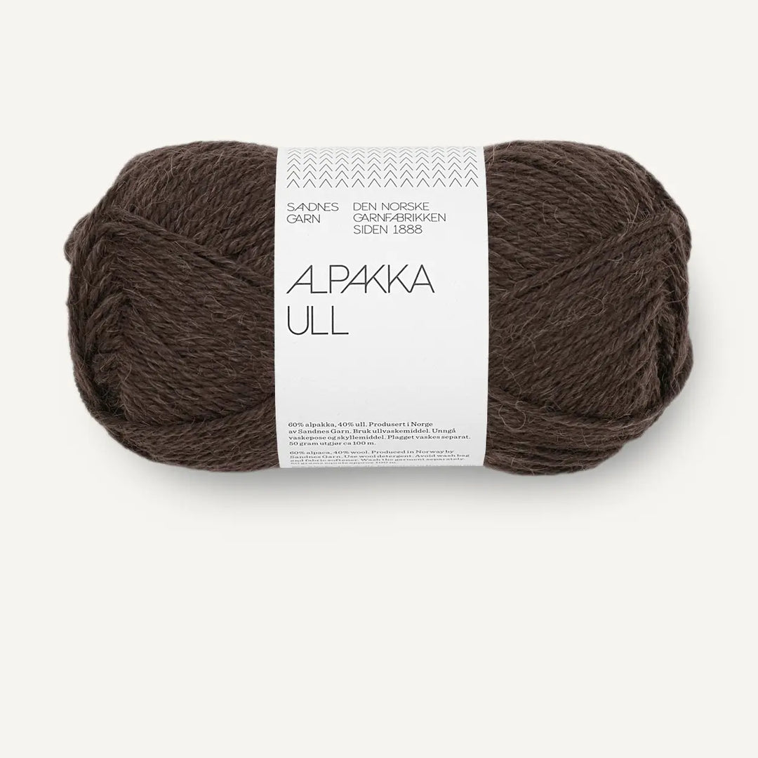 Alpakka Ull 2382 Espresso - Sandnes Garn