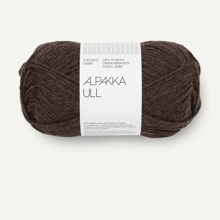 Alpakka Ull 2382 Espresso - Sandnes Garn