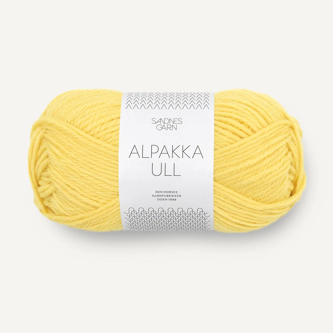 Alpakka Ull 9004 Lemon - Sandnes Garn