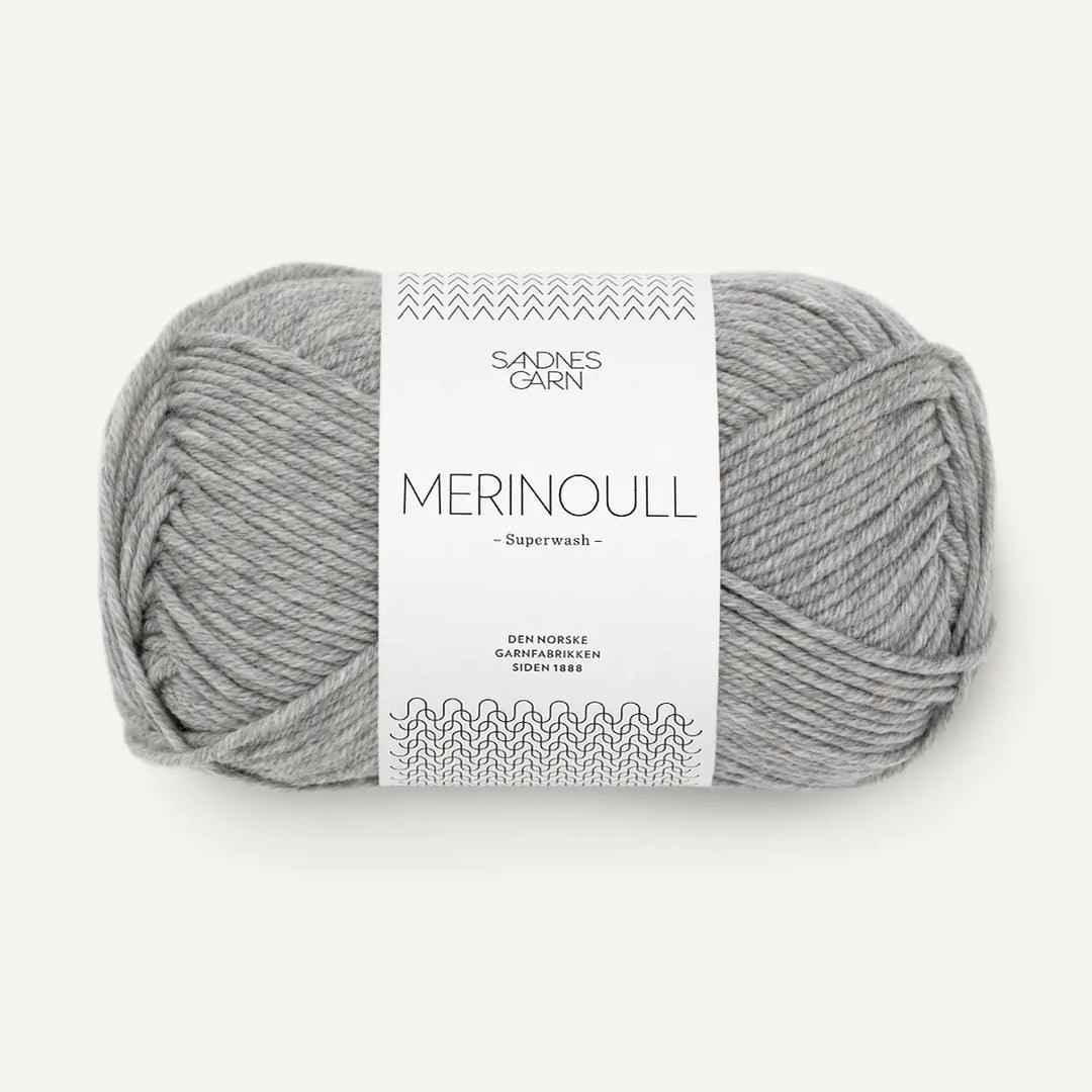 Merinoull 1042 Grey Melange - Sandnes Garn