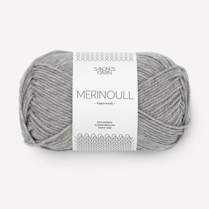 Merinoull 1042 Grey Melange - Sandnes Garn
