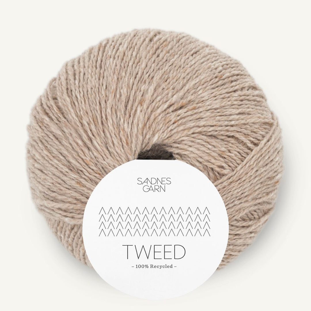 Tweed Recycled 2585 Beige - Sandnes Garn