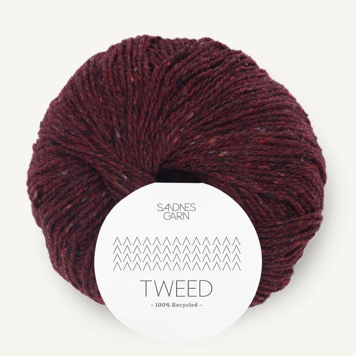 Tweed Recycled 4085 Vinrød - Sandnes Garn