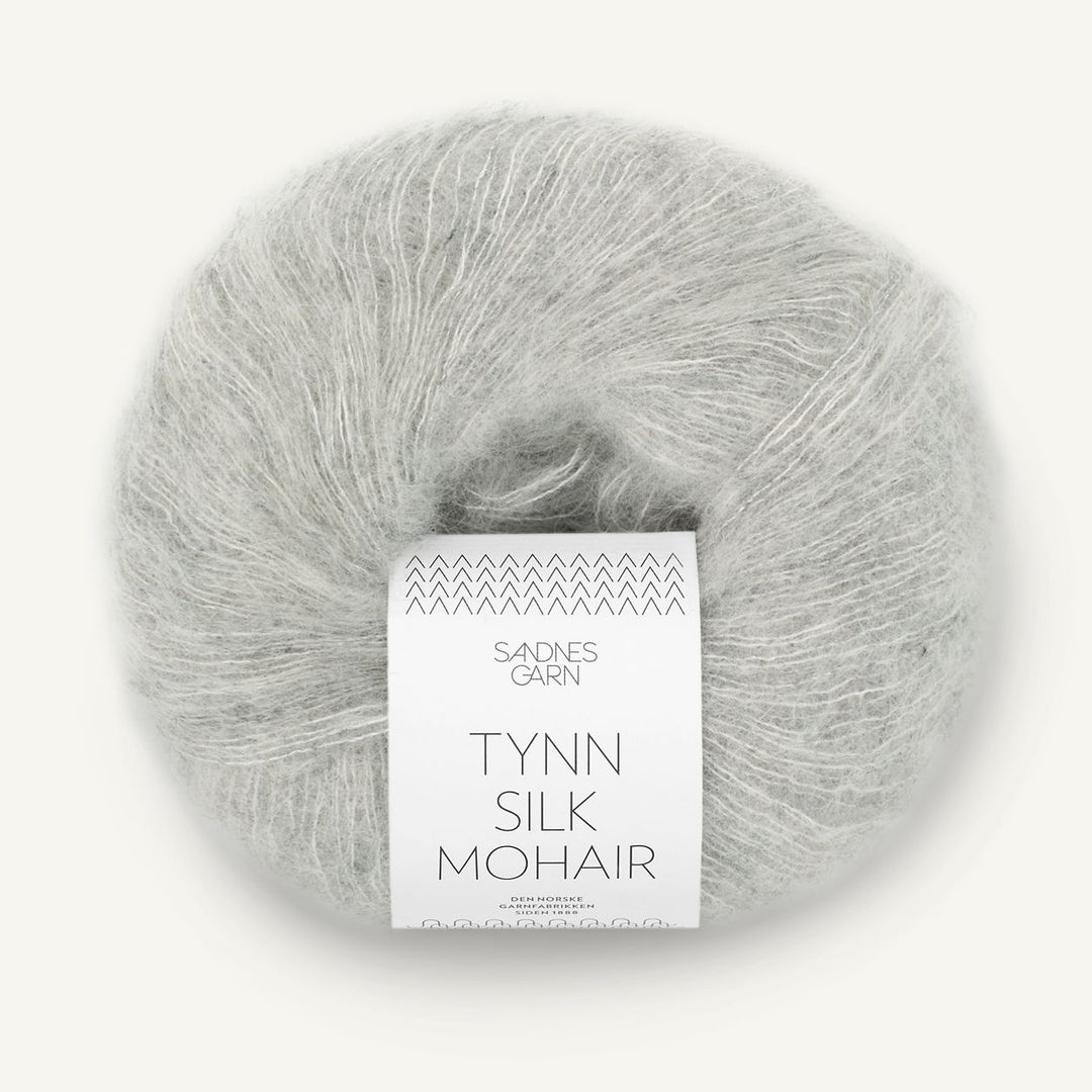 Tynn Silk Mohair 1022 Lys grå meleret