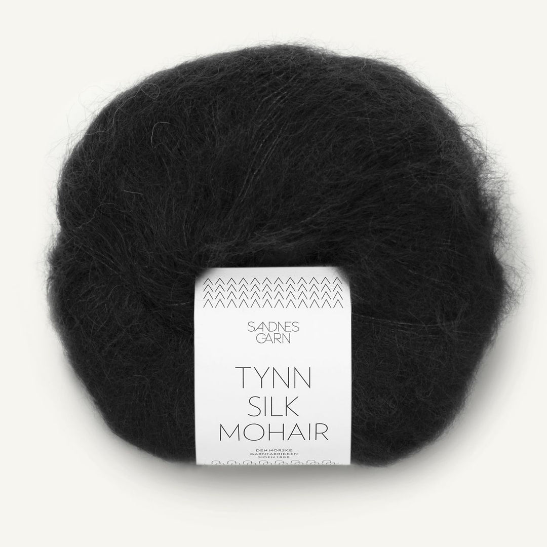 Tynn Silk Mohair 1099 Sort - Sandnes Garn