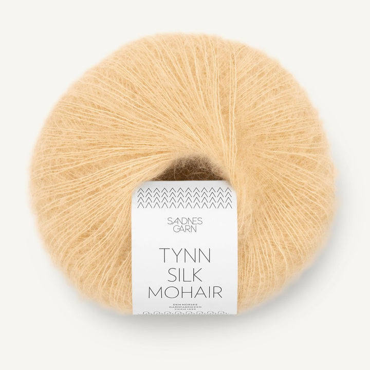 Tynn Silk Mohair 2122 Gul Månesten