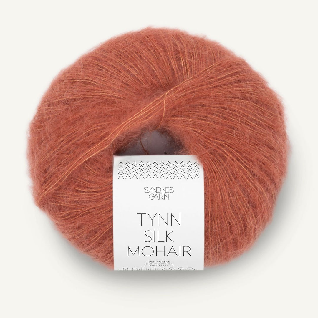 Tynn Silk Mohair 3535 Lys Kobberbrun - Sandnes Garn