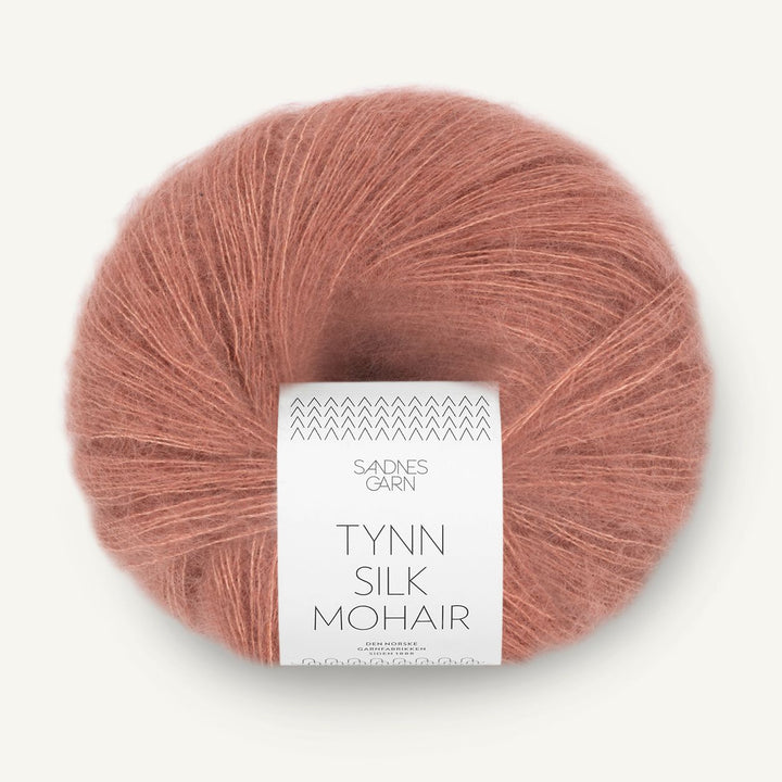 Tynn Silk Mohair 3553 Støvet plommerosa - Sandnes Garn