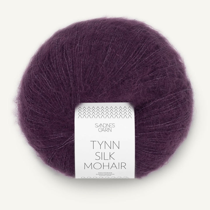Tynn Silk Mohair 4672 Bjørnebærsaft