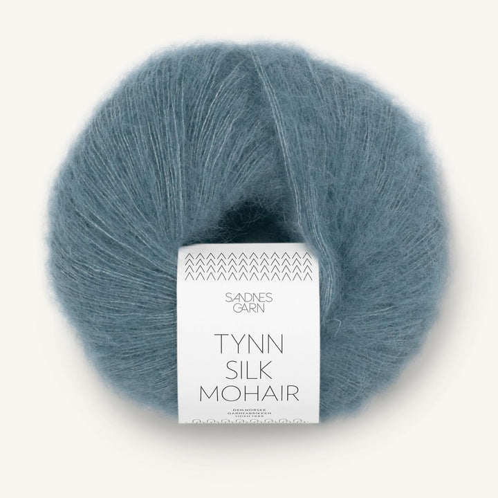 Tynn Silk Mohair 6552 Isblå - Sandnes Garn