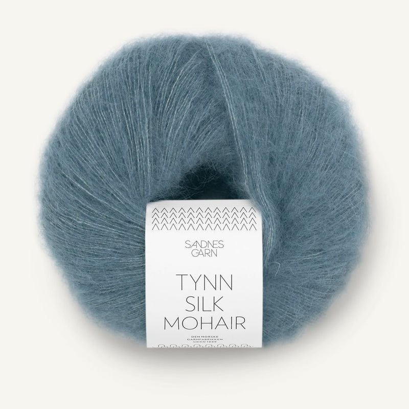 Tynn Silk Mohair 6552 Isblå