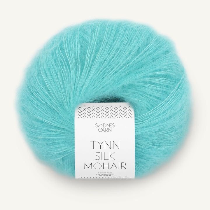 Tynn Silk Mohair 7213 Blå turkis - Sandnes Garn