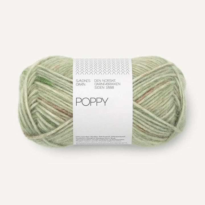 Poppy 8520 Green Marble - Sandnes Garn