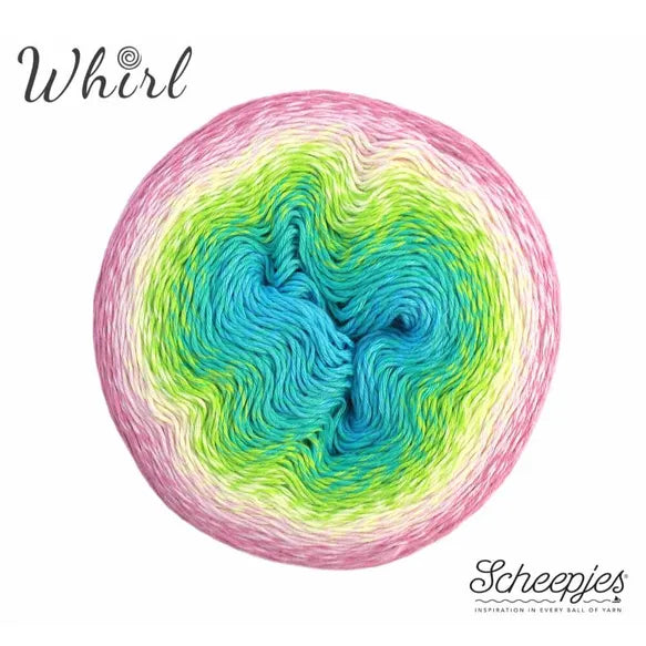 Whirl 768 Sherbet Rainbow - Scheepjes garn med farveskift