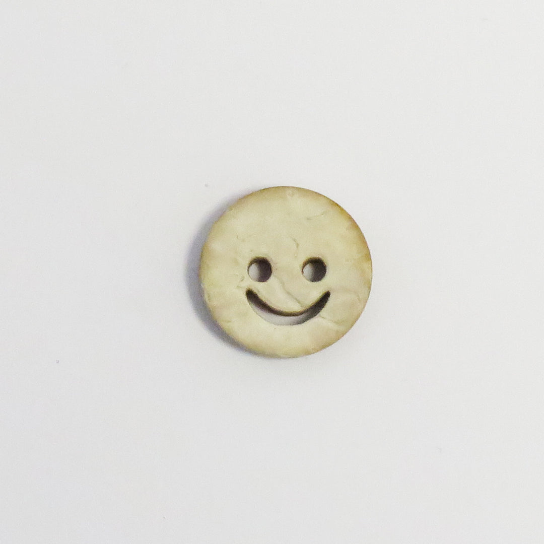 Knap 12mm Kokos Smiley