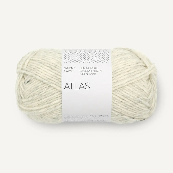 Atlas 1021 Lys gråmeleret - Sandnes Garn