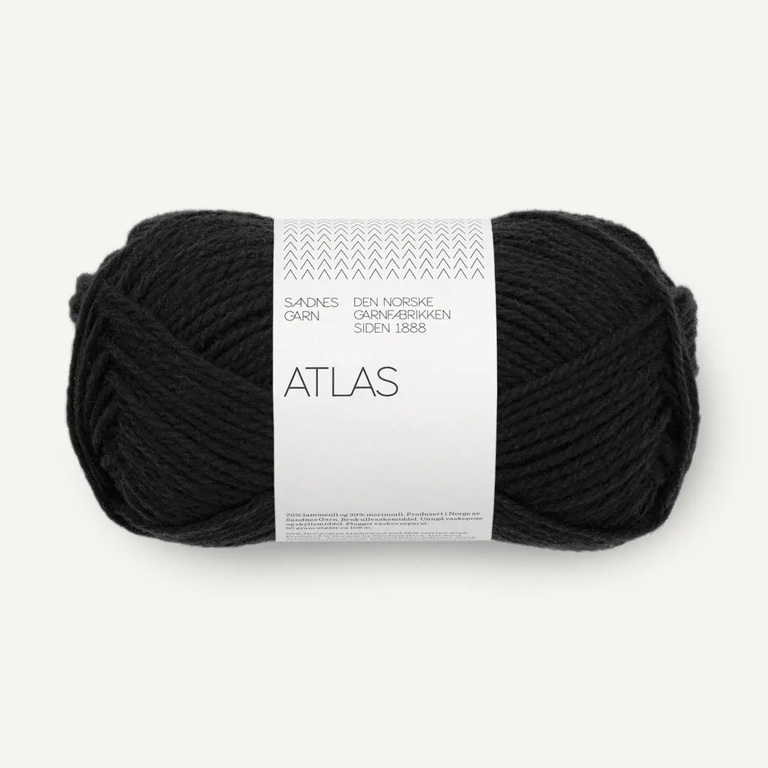 Atlas 1099 Sort- Sandnes Garn