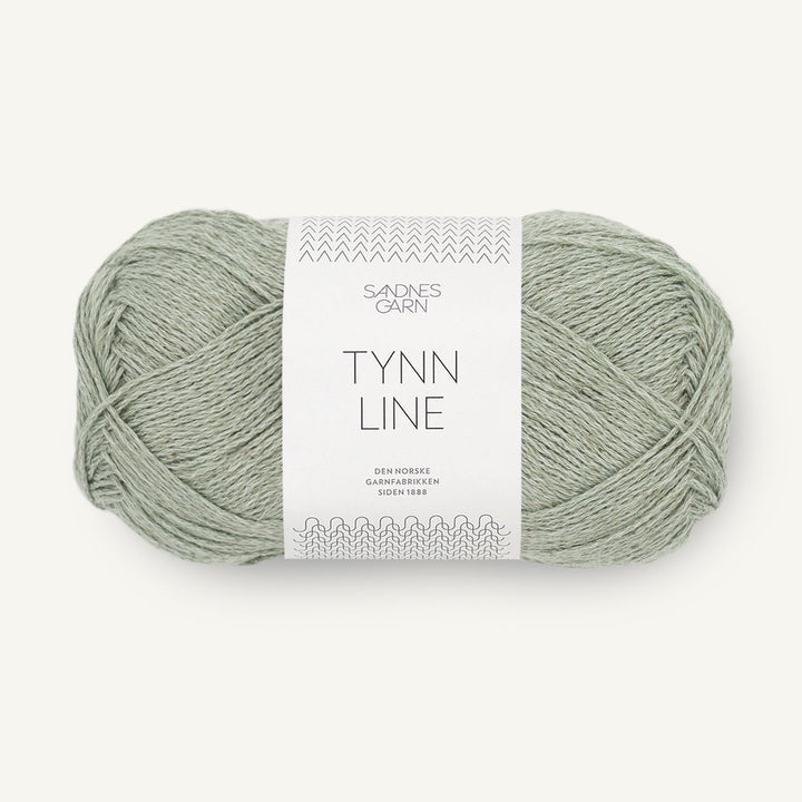 Tynn Line *8521 Støvet lys grøn - Sandnes Garn