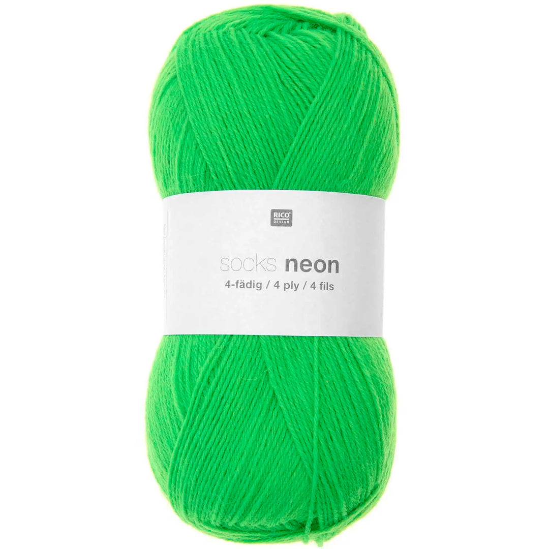 Socks Neon 05 Grøn - Rico Design Garn