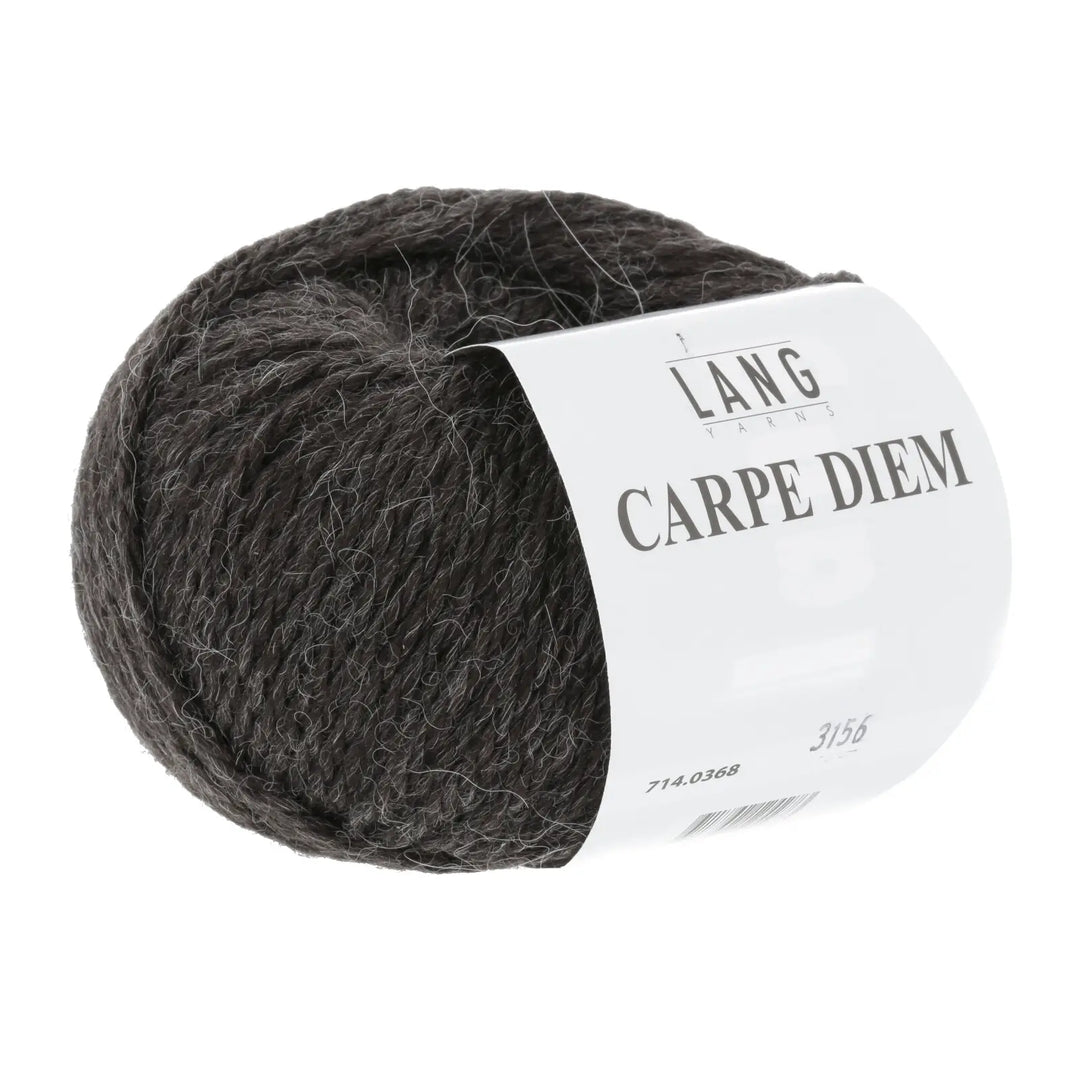 Carpe Diem 368 Mørk brunmeleret - Lang Yarns Garn