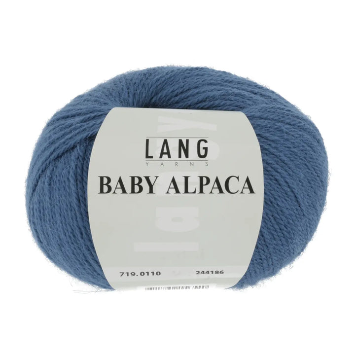 Baby Alpaca 110 Stålblå - Lang Yarns Garn