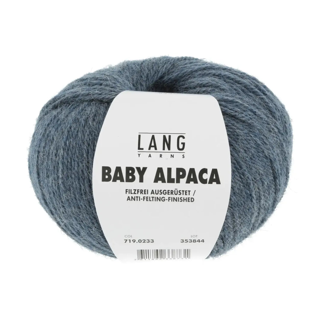 Baby Alpaca 233 Lys jeansblå - Lang Yarns Garn