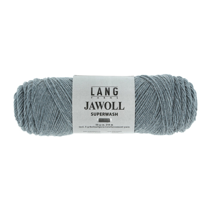 Jawoll 20 Støvet Petrolmeleret - Strømpegarn fra Lang Yarns