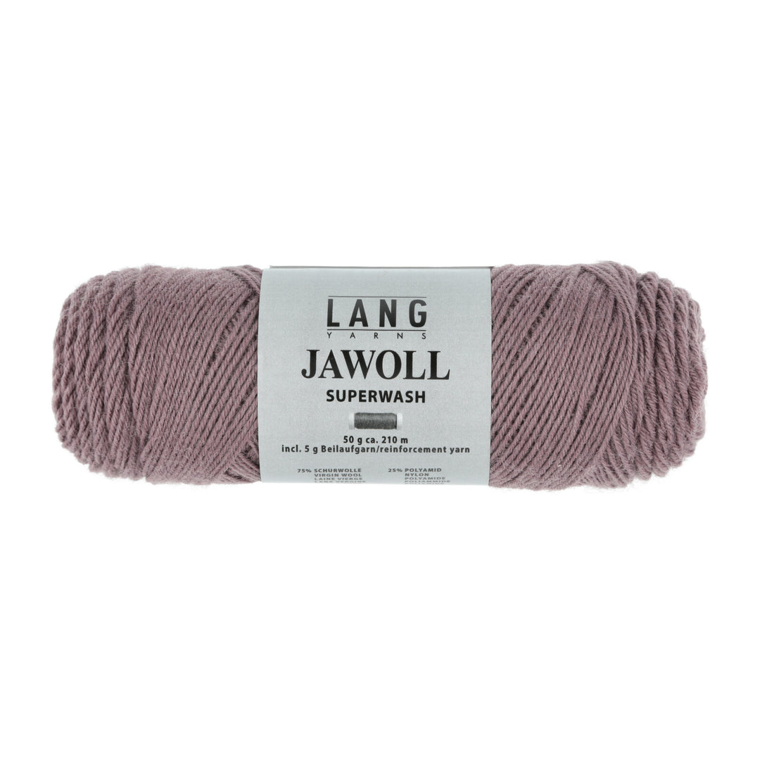 Jawoll 348 Mørk Gammelrosa - Strømpegarn fra Lang Yarns