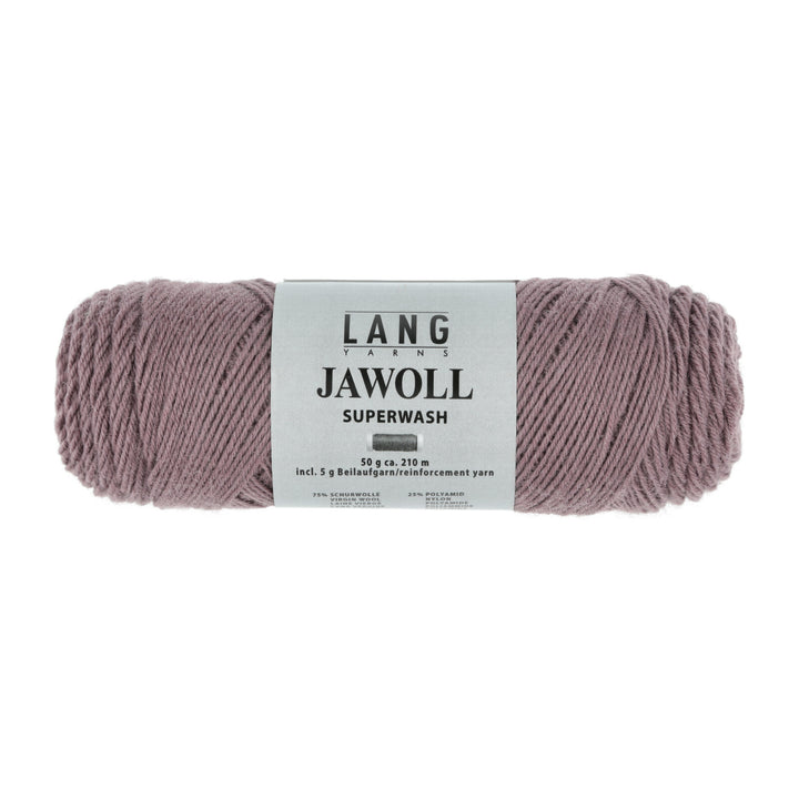 Jawoll 348 Mørk Gammelrosa - Strømpegarn fra Lang Yarns