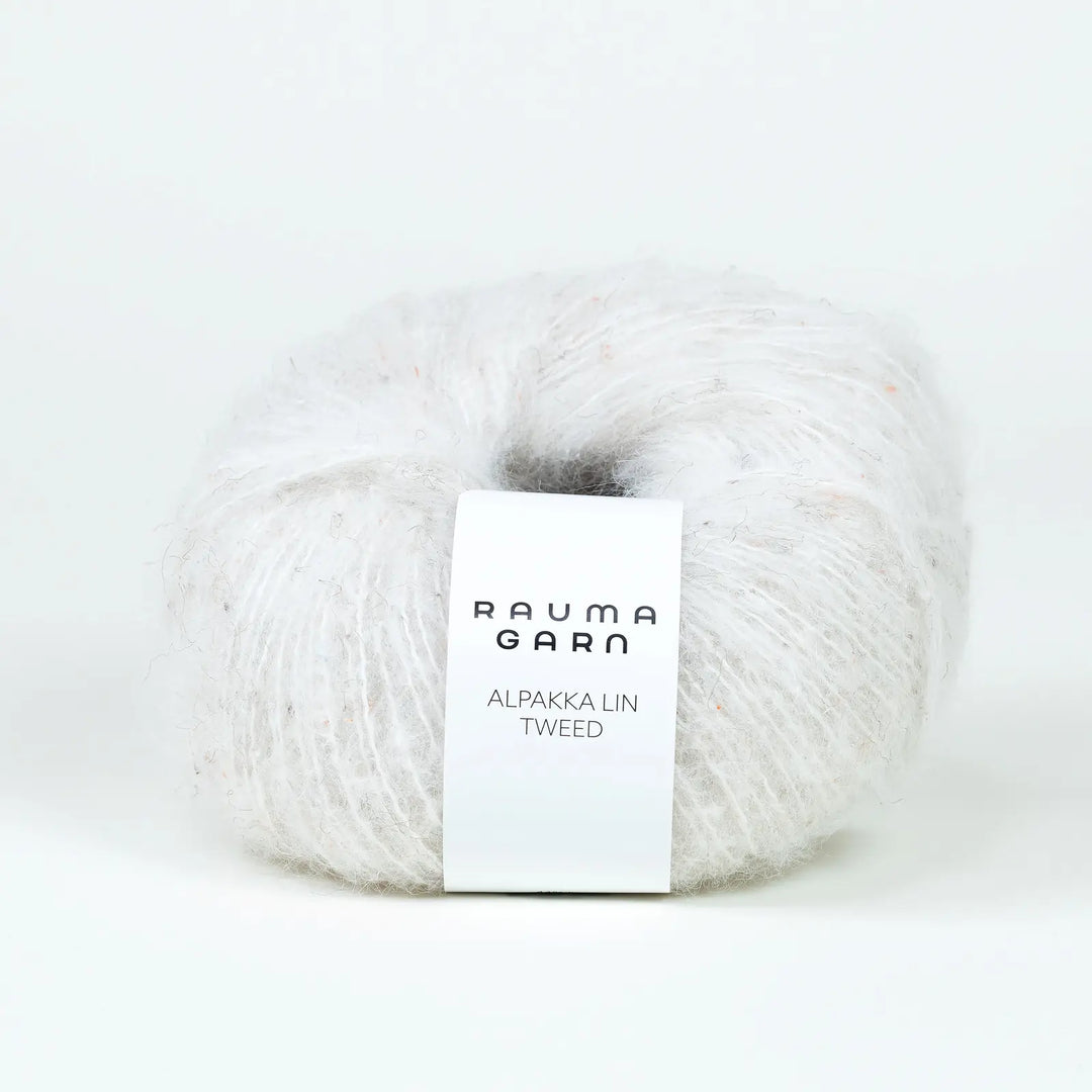 Alpakka Lin 18166 Tweed Natur - Rauma Garn