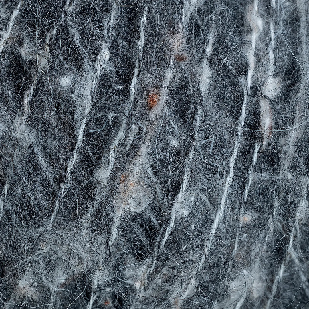 Alpakka Lin 21266 Tweed Mørk Grå - Rauma Garn