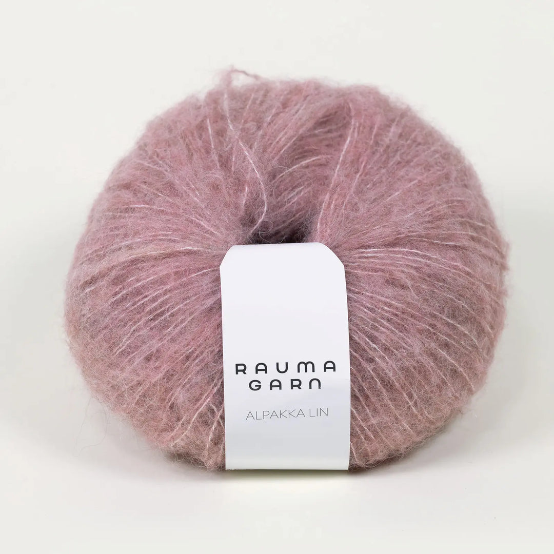 Alpakka Lin 1338 Pudderrosa- Rauma Garn