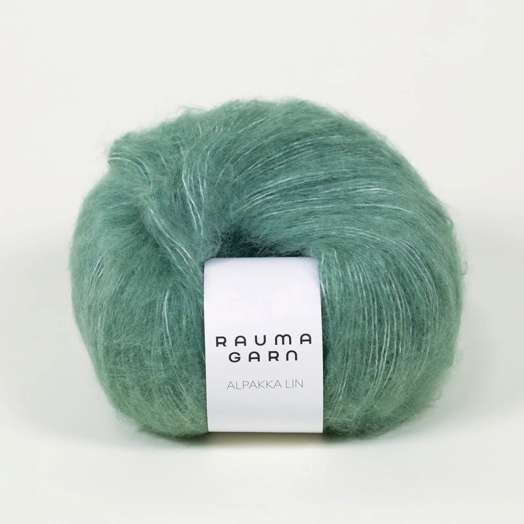 Alpakka Lin 1364 Jadegrøn - Rauma Garn