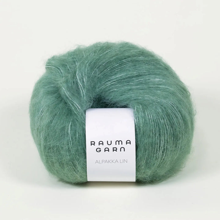 Alpakka Lin 1364 Jadegrøn - Rauma Garn