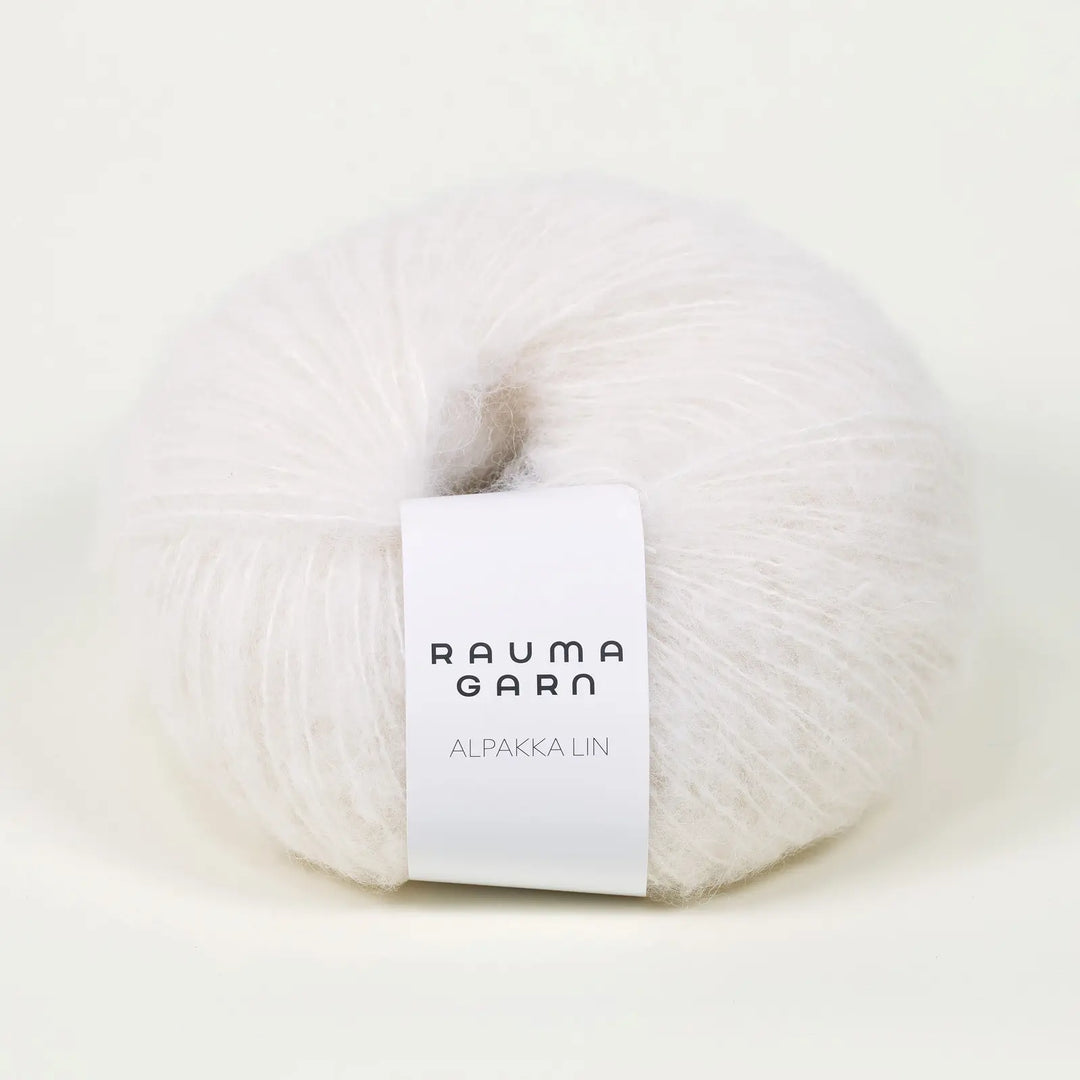 Alpakka Lin 811 Hvid - Rauma Garn