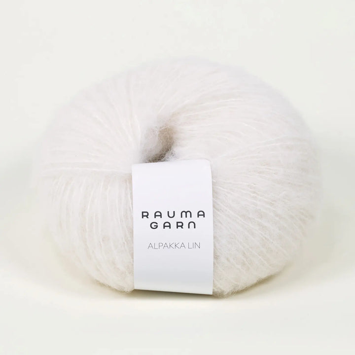 Alpakka Lin 811 Hvid - Rauma Garn